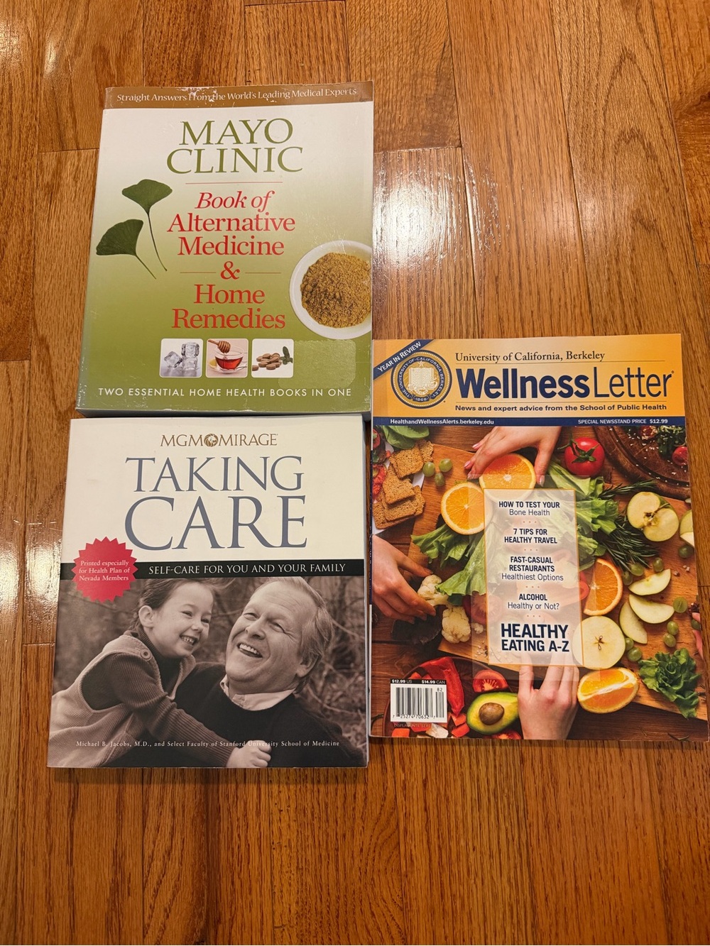 Bundle of 3 Books of Self care, health, natural Remedies